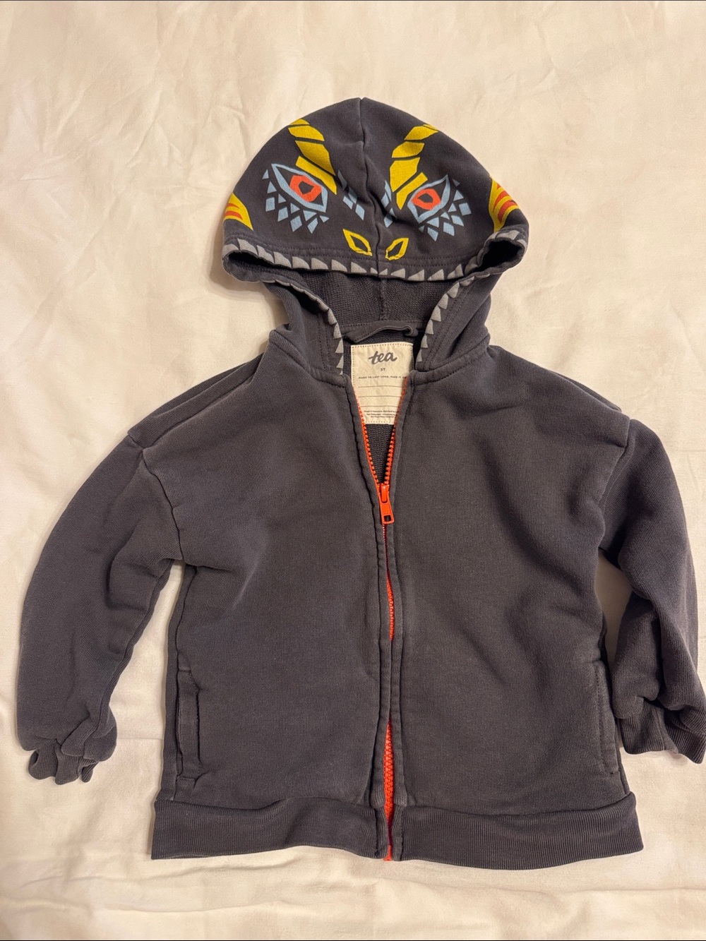 Tea Collection 100% Cotton Dragon Hoodie